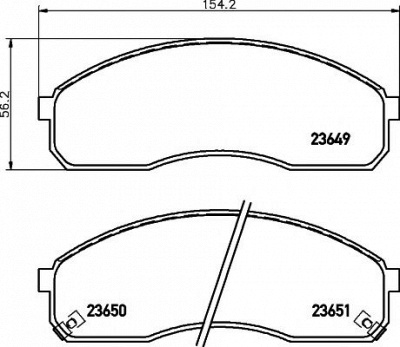 HELLA PAGID 8db355009601 -  Комплект тормозных колодок, дисковый тормоз